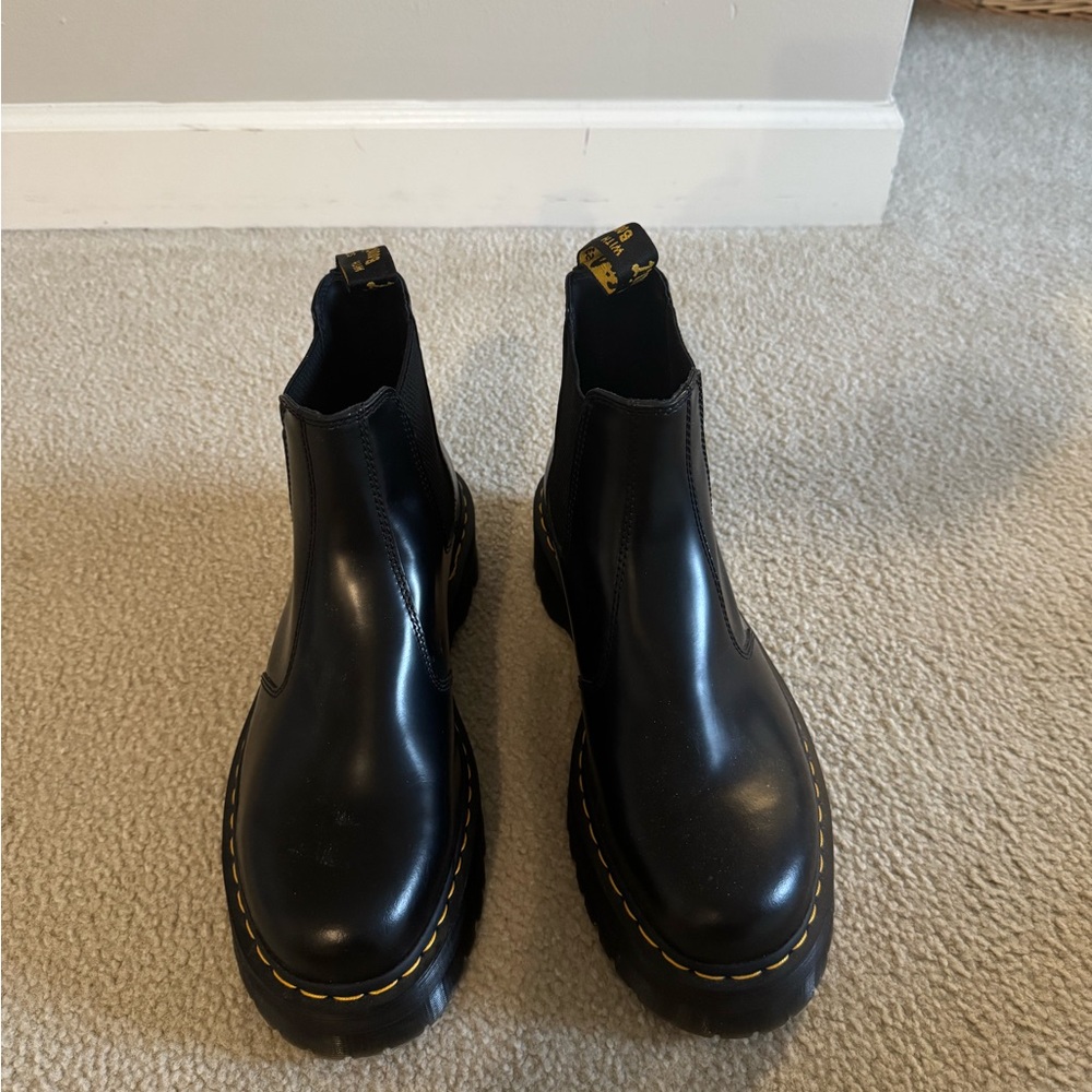 Mens Dr. Martens Black Platform Chelsea Boots